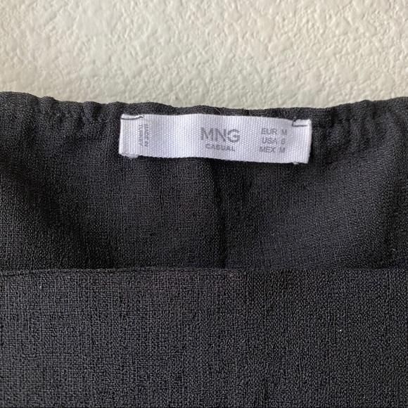 MANGO Black Flowy Loose Fit Tank | Size US 6 - Picture 6 of 6